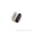 Conector hembra mecanizado con paso de 2,54 mm 12P